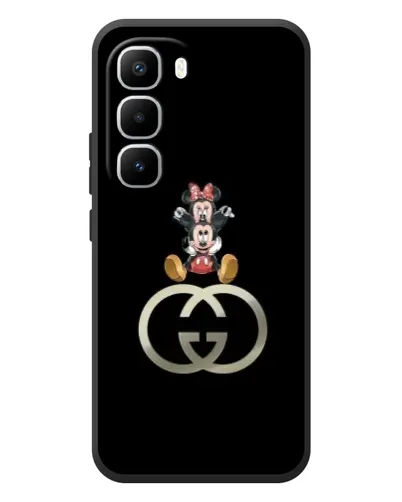 Чехол для Infinix Hot 60 Pro Plus с картинкой «Минни Маус на лого»