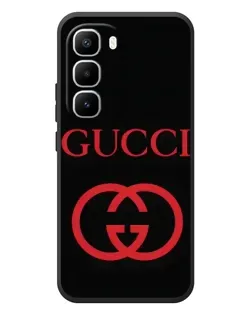 Чехол для Infinix Hot 60 Pro Plus с картинкой «Gucci — красный логотип»