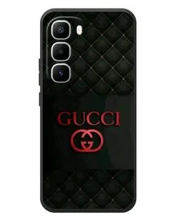 Чехол для Infinix Hot 60 Pro Plus с картинкой «Gucci — стеганый черный»