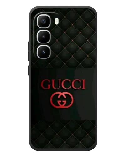 Чехол для Infinix Hot 60 Pro Plus с картинкой «Gucci — стеганый черный»