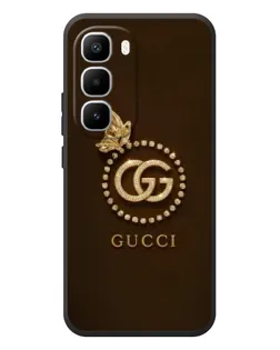 Чехол для Infinix Hot 60 Pro Plus с картинкой «Gucci — золотая бабочка»