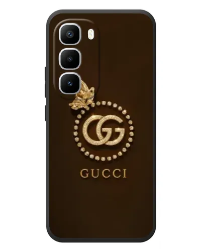 Чехол для Infinix Hot 60 Pro Plus с картинкой «Gucci — золотая бабочка»