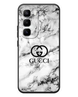 Чехол для Infinix Hot 60 Pro Plus с картинкой «Gucci — мраморный шик»
