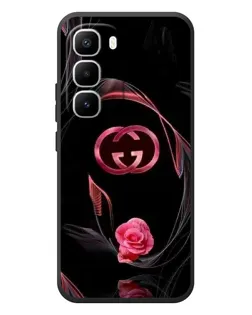 Чехол для Infinix Hot 60 Pro Plus с картинкой «Gucci — неоновая роза»