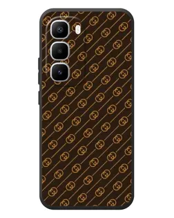 Чехол для Infinix Hot 60 Pro Plus с картинкой «Gucci — золотые диагонали»