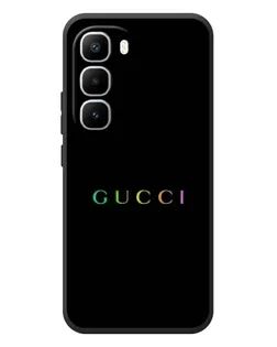 Чехол для Infinix Hot 60 Pro Plus с картинкой «Gucci — неоновый минимализм»
