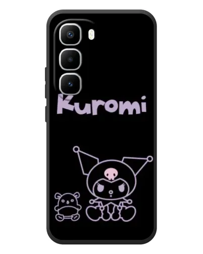 Чехол для Infinix Hot 60 Pro Plus с картинкой «Kuromi — черный минимализм» Чехол для Infinix Hot 60 Pro Plus с картинкой «Kuromi — черный минимализм»
