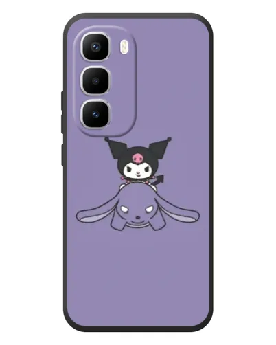 Чехол для Infinix Hot 60 Pro Plus с картинкой «Kuromi на лиловом фоне» Чехол для Infinix Hot 60 Pro Plus с картинкой «Kuromi на лиловом фоне»