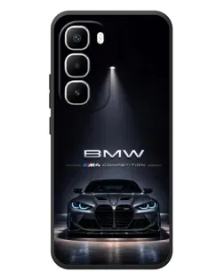 Чехол для Infinix Hot 60 Pro Plus с картинкой «BMW сквозь ночной город»