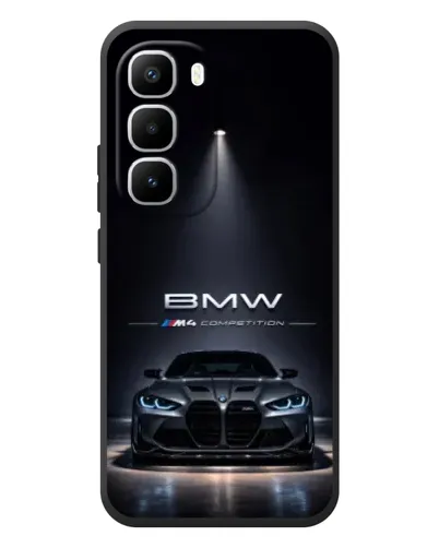 Чехол для Infinix Hot 60 Pro Plus с картинкой «BMW сквозь ночной город» Чехол для Infinix Hot 60 Pro Plus с картинкой «BMW сквозь ночной город»