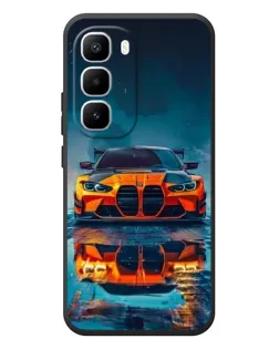 Чехол для Infinix Hot 60 Pro Plus с картинкой «BMW — золотая эмблема»