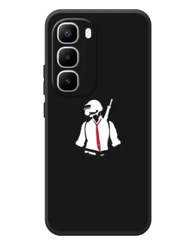 Чохол для Infinix Hot 60 Pro Plus з картинкою «PUBG — силует воїна» Чохол для Infinix Hot 60 Pro Plus з картинкою «PUBG — силует воїна»