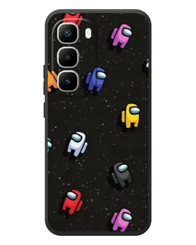 Чехол для Infinix Hot 60 Pro Plus с картинкой «Космический паттерн Among Us» Чехол для Infinix Hot 60 Pro Plus с картинкой «Космический паттерн Among Us»