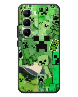 Чехол для Infinix Hot 60 Pro Plus с картинкой «Криперы Minecraft»