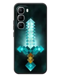 Чехол для Infinix Hot 60 Pro Plus с картинкой «Алмазный меч неон»