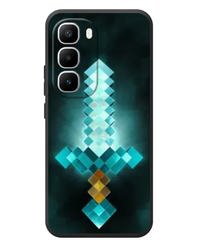 Чехол для Infinix Hot 60 Pro Plus с картинкой «Алмазный меч неон» Чехол для Infinix Hot 60 Pro Plus с картинкой «Алмазный меч неон»