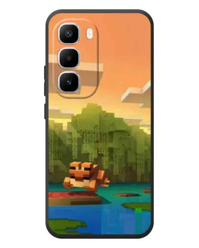 Чехол для Infinix Hot 60 Pro Plus с картинкой «Майнкрафт закат солнца» Чехол для Infinix Hot 60 Pro Plus с картинкой «Майнкрафт закат солнца»
