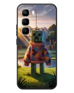 Чехол для Infinix Hot 60 Pro Plus с картинкой «Крипер в свитере»