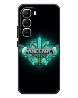 Чехол для Infinix Hot 60 Pro Plus с картинкой «Minecraft Diamond лого»