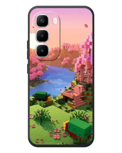 Чехол для Infinix Hot 60 Pro Plus с картинкой «Розовое дерево Minecraft» Чехол для Infinix Hot 60 Pro Plus с картинкой «Розовое дерево Minecraft»