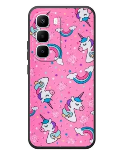 Чехол для Infinix Hot 60 Pro Plus с картинкой «Unicorn паттерн розовый» Чехол для Infinix Hot 60 Pro Plus с картинкой «Unicorn паттерн розовый»