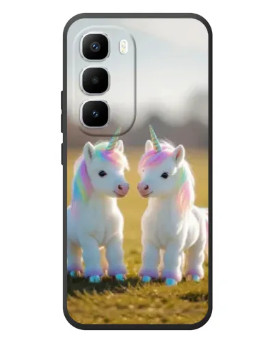 Чехол для Infinix Hot 60 Pro Plus с картинкой «Пара единорогов» Чехол для Infinix Hot 60 Pro Plus с картинкой «Пара единорогов»
