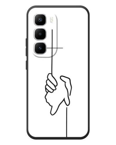 Чехол для Infinix Hot 60 Pro Plus с картинкой «Рука держит»