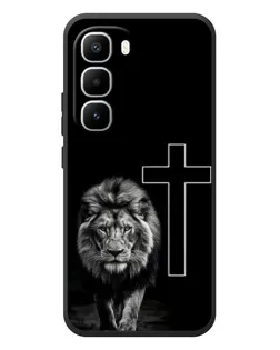Чохол для Infinix Hot 60 Pro Plus з картинкою «Лев та Хрест» Чохол для Infinix Hot 60 Pro Plus з картинкою «Лев та Хрест»