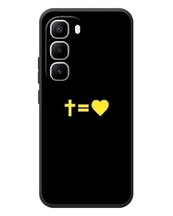 Чехол для Infinix Hot 60 Pro Plus с картинкой «Сердце и Крест»