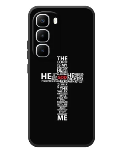 Чехол для Infinix Hot 60 Pro Plus с картинкой «Текстовый крест» Чехол для Infinix Hot 60 Pro Plus с картинкой «Текстовый крест»