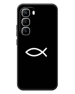 Чехол для Infinix Hot 60 Pro Plus с картинкой «Символ рыбы Jesus» Чехол для Infinix Hot 60 Pro Plus с картинкой «Символ рыбы Jesus»