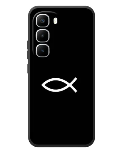Чехол для Infinix Hot 60 Pro Plus с картинкой «Символ рыбы Jesus» Чехол для Infinix Hot 60 Pro Plus с картинкой «Символ рыбы Jesus»
