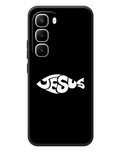 Чехол для Infinix Hot 60 Pro Plus с картинкой «Рыба Jesus» Чехол для Infinix Hot 60 Pro Plus с картинкой «Рыба Jesus»