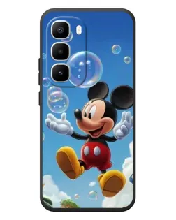 Чехол для Infinix Hot 60 Pro Plus с картинкой «Mickey и мыльные пузыри»
