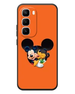 Чехол для Infinix Hot 60 Pro Plus с картинкой «Сердце Микки Минни»