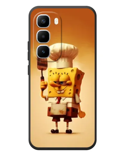 Чехол для Infinix Hot 60 Pro Plus с картинкой «Губка Боб повар»