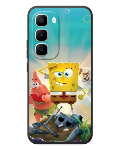 Чехол для Infinix Hot 60 Pro Plus с картинкой «Спанч Боб победитель»