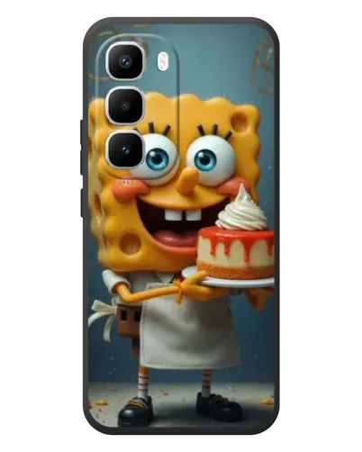 Чехол для Infinix Hot 60 Pro Plus с картинкой «Повар Спанч Боб»