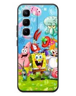 Чехол для Infinix Hot 60 Pro Plus с картинкой «Губка Боб и друзья»