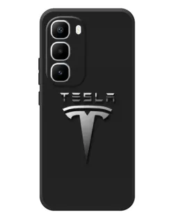 Чохол для Infinix Hot 60 Pro Plus з картинкою «Сталевий логотип Tesla» Чохол для Infinix Hot 60 Pro Plus з картинкою «Сталевий логотип Tesla»