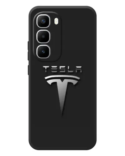 Чохол для Infinix Hot 60 Pro Plus з картинкою «Сталевий логотип Tesla» Чохол для Infinix Hot 60 Pro Plus з картинкою «Сталевий логотип Tesla»