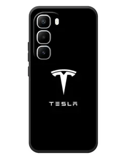 Чохол для Infinix Hot 60 Pro Plus з картинкою «Tesla White Logo» Чохол для Infinix Hot 60 Pro Plus з картинкою «Tesla White Logo»