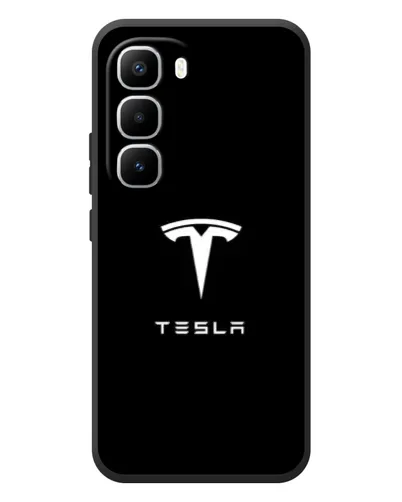 Чохол для Infinix Hot 60 Pro Plus з картинкою «Tesla White Logo» Чохол для Infinix Hot 60 Pro Plus з картинкою «Tesla White Logo»