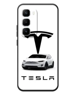 Чохол для Infinix Hot 60 Pro Plus з картинкою «Tesla White Style» Чохол для Infinix Hot 60 Pro Plus з картинкою «Tesla White Style»