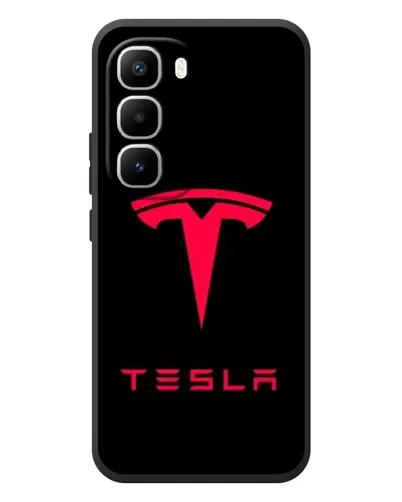 Чохол для Infinix Hot 60 Pro Plus з картинкою «Tesla Red Logo» Чохол для Infinix Hot 60 Pro Plus з картинкою «Tesla Red Logo»