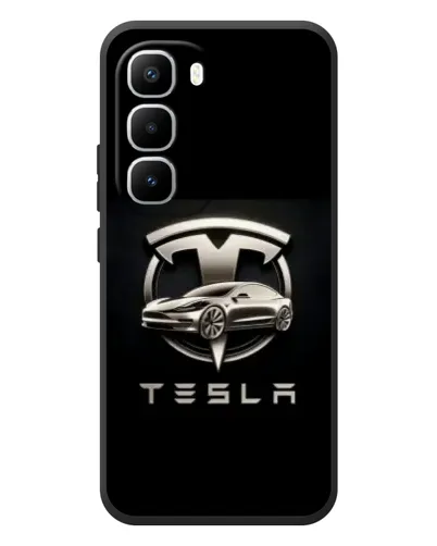 Чохол для Infinix Hot 60 Pro Plus з картинкою «Tesla — срібне авто» Чохол для Infinix Hot 60 Pro Plus з картинкою «Tesla — срібне авто»