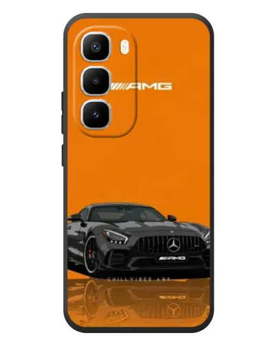 Чехол для Infinix Hot 60 Pro Plus с картинкой «Оранжевый Mercedes AMG»