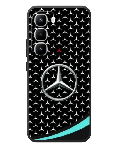 Чехол для Infinix Hot 60 Pro Plus с картинкой «Mercedes — бирюзовый акцент»