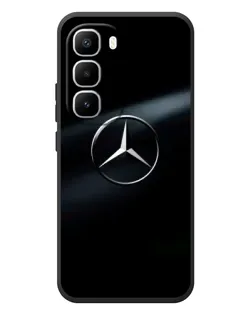 Чехол для Infinix Hot 60 Pro Plus с картинкой «Mercedes на металле»