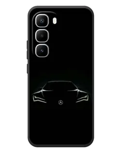 Чехол для Infinix Hot 60 Pro Plus с картинкой «Mercedes — силуэт авто»